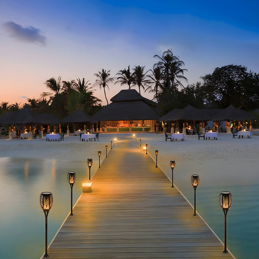 Livora Home Solar Flame LED Light - Waterproof Outdoor Torch Lamp