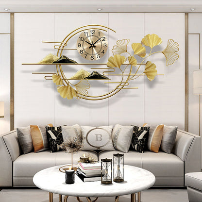 Modern Wall Clock for Living Room Decor - Stylish & Silent Design