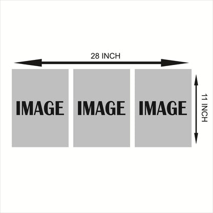 Allah Muhammad Wooden Wall Art Set (3 Pcs) - Premium Islamic Calligraphy