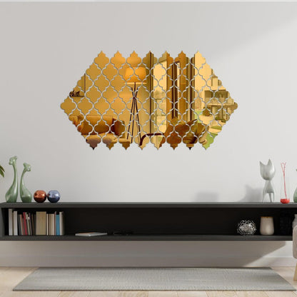 Decorative Acrylic Mirror Tiles (Set of 4) - Beautiful Modern Wall Art
