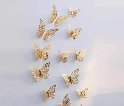6 Pcs 3D Butterfly Wall Decals - Charming Aesthetic Home Decor