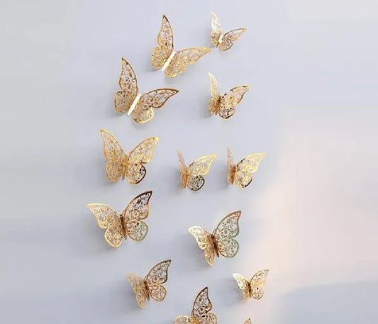 6 Pcs 3D Butterfly Wall Decals - Charming Aesthetic Home Decor