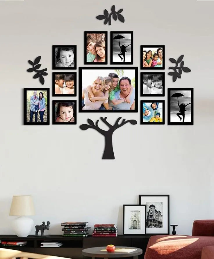 Large Family Tree Wall Art Frame - Modern Home Decoration