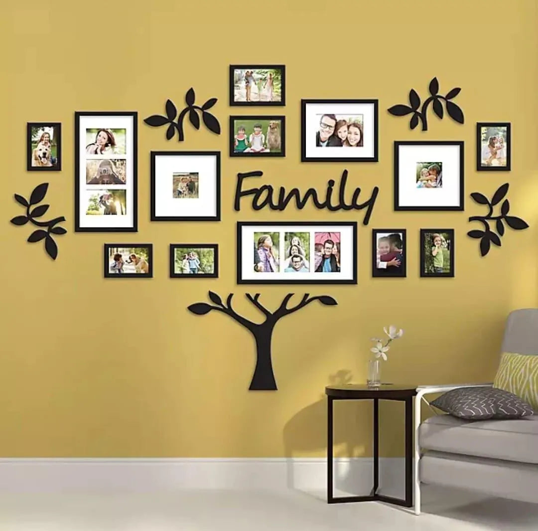 Large Family Tree Wall Art Frame - Modern Home Decoration