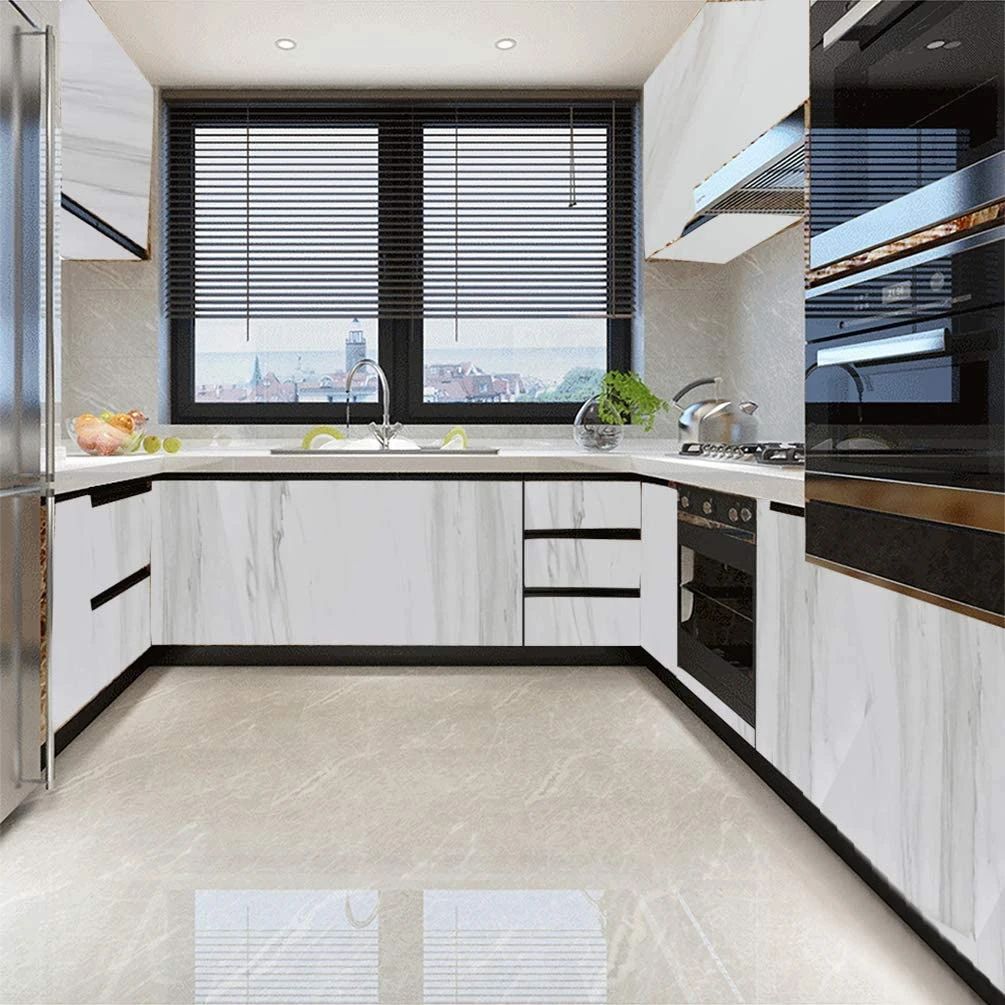 Marble Kitchen Wallpaper - Waterproof & Heat Resistant Self-Adhesive 60CMx2M