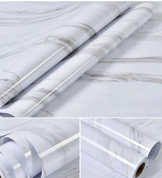 Marble Kitchen Wallpaper - Waterproof & Heat Resistant Self-Adhesive 60CMx2M