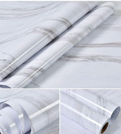 Marble Kitchen Wallpaper - Waterproof & Heat Resistant Self-Adhesive 60CMx2M