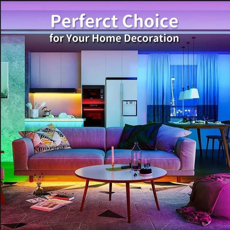 Multicolor LED USB Light Strip with Remote Control – 16.4 FT