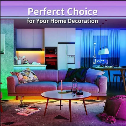 Multicolor LED USB Light Strip with Remote Control – 16.4 FT