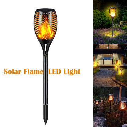Livora Home Solar Flame LED Light - Waterproof Outdoor Torch Lamp