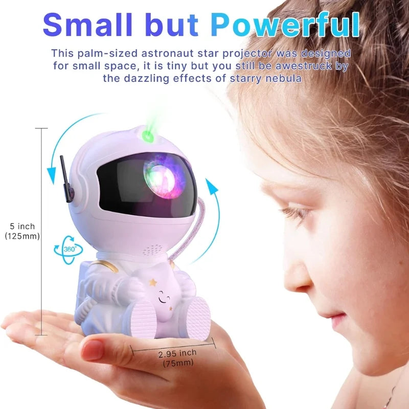 Astronaut Galaxy Projector Night Light | Star Nebula Projector with Remote | Mini Astronaut Lamp