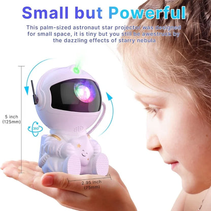 Astronaut Galaxy Projector Night Light | Star Nebula Projector with Remote | Mini Astronaut Lamp