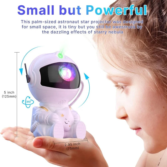 Astronaut Galaxy Projector Night Light | Star Nebula Projector with Remote | Mini Astronaut Lamp