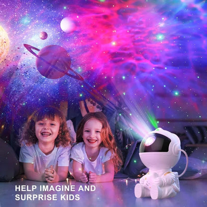 Astronaut Galaxy Projector Night Light | Star Nebula Projector with Remote | Mini Astronaut Lamp