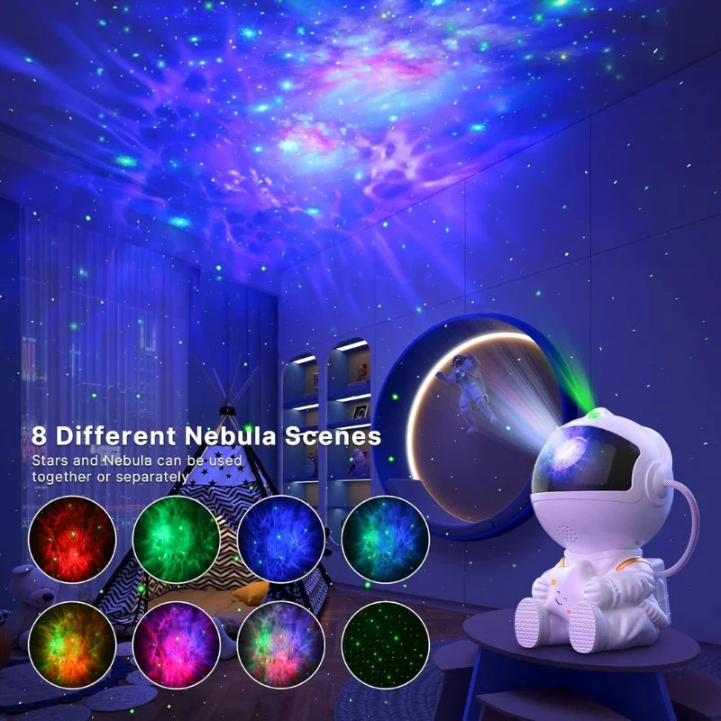 Astronaut Galaxy Projector Night Light | Star Nebula Projector with Remote | Mini Astronaut Lamp