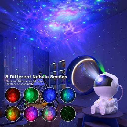Astronaut Galaxy Projector Night Light | Star Nebula Projector with Remote | Mini Astronaut Lamp