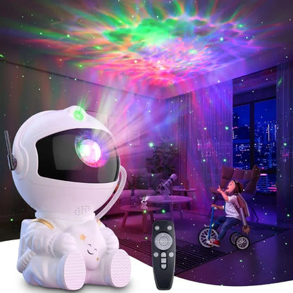 Astronaut Galaxy Projector Night Light | Star Nebula Projector with Remote | Mini Astronaut Lamp