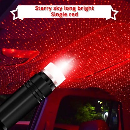 USB LED Car Roof Star Projector - Romantic Galaxy Night Light
