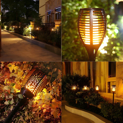Livora Home Solar Flame LED Light - Waterproof Outdoor Torch Lamp